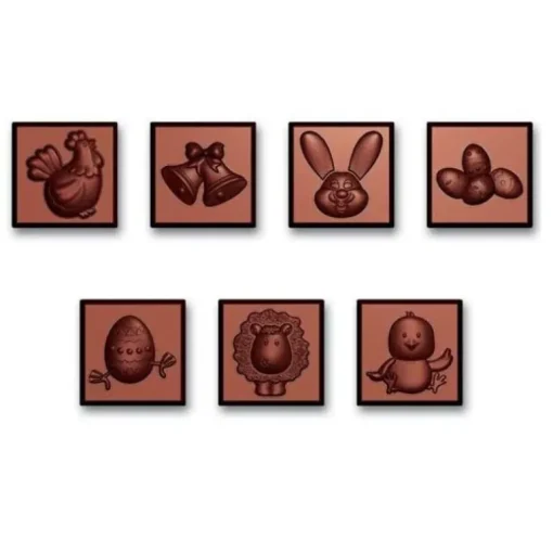 Moule carrés chocolat napolitains Pâques