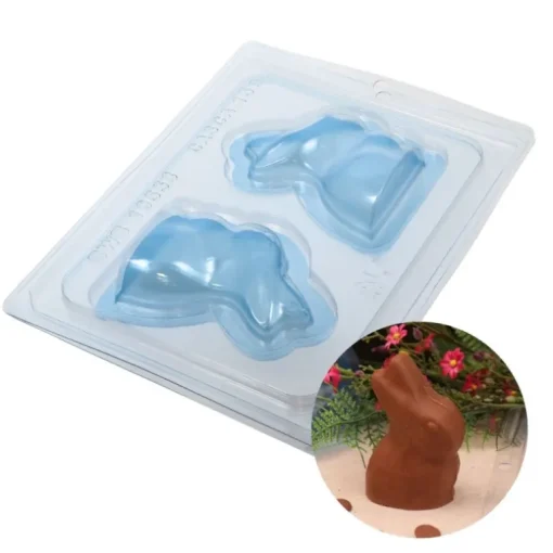 Moule chocolat en 3 parties petit lapin 3D
