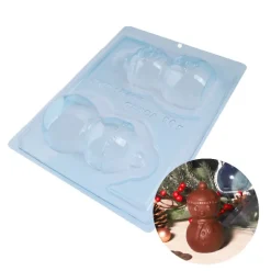 Moule chocolat en 3 parties Bonhomme de neige Noël Patisdécor