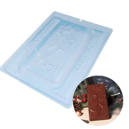 Moule chocolat en 3 parties Tablette père Noël Patisdécor