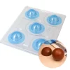 Moule chocolat en 3 parties 5 demi sphères