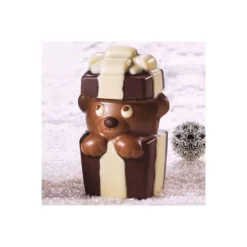 Moule chocolat ourson cadeau 3D