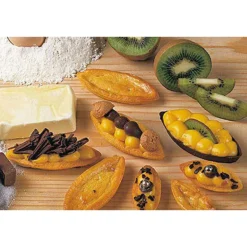 Moule silicone 12 barquettes moyennes