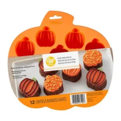 Moule silicone 12 citrouilles Halloween Wilton