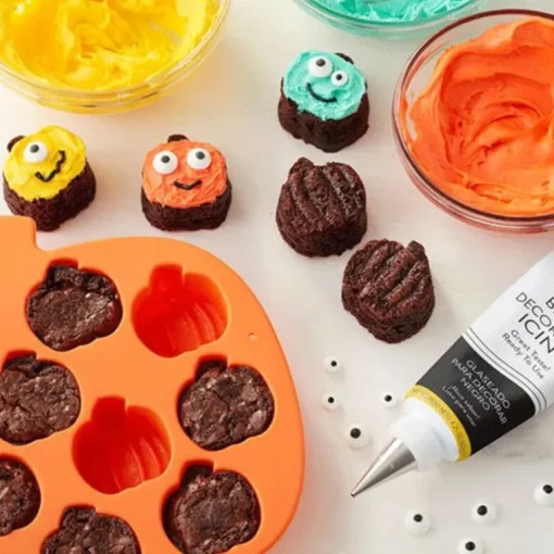 Moule silicone 12 citrouilles Halloween Wilton