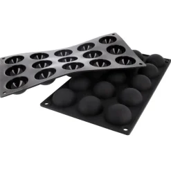 Moule silicone 15 demi-sphères Ø 4,5 cm
