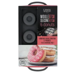 Moule silicone 6 donuts Ø 7 cm