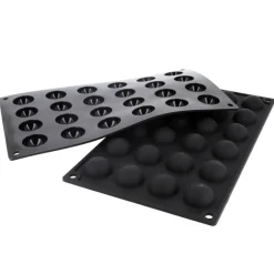Moule silicone 24 mini demi-sphères Ø 3 cm