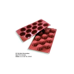 Moule silicone 12 mini-briochettes
