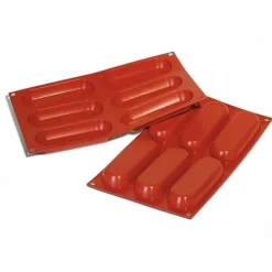 Moule silicone 6 rectangles arrondis