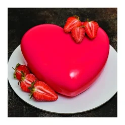 Moule Silicone Coeur Bombé