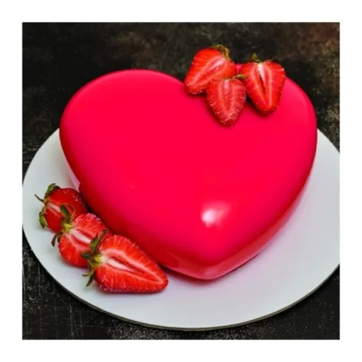 Moule Silicone Coeur Bombé