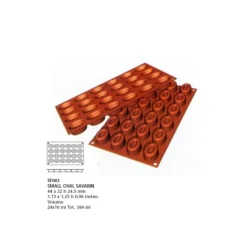 Moule silicone mini savarins ovales