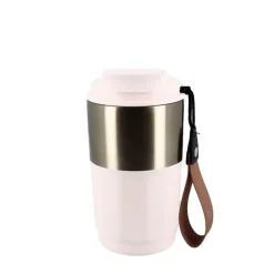 Mug isotherme beige et or - 450 ml