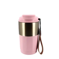 Mug isotherme rose et or - 450 ml