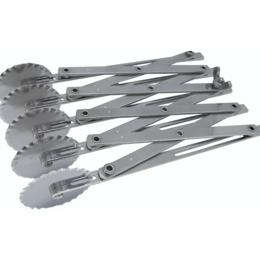 Multicoupe rouleau extensible pour bandes de 1 à 12 cm 5 roulettes cannelées