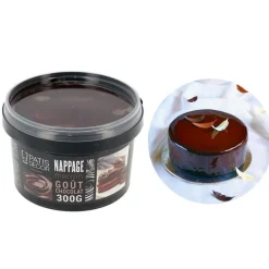 Nappage miroir marron goût chocolat 300 g