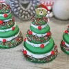 Ourson avec bonnet de Noël sur pique (x50)