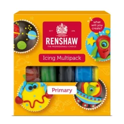 Pack pâte à sucre Couleurs Primaires 5 x 100 g