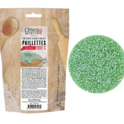 Paillettes comestibles vertes 300 g
