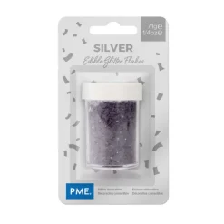 Paillettes irisées argentées PME 7 g