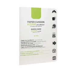 Papier de cuisson EcoPap anti-adhérent 40 x 30 cm (x 50 feuilles)