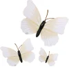 Papillons ivoires aimantés assortis (x3)