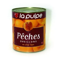 Pêches au sirop léger 850 ml