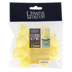 Petite rose jaune en azyme (x12)