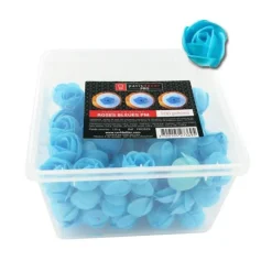 Petites roses bleues en azyme (x100)