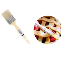 Pinceau plat soie manche plastique 50 mm