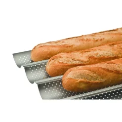 Plaque à baguettes perforée antiadhésive 4 baguettes