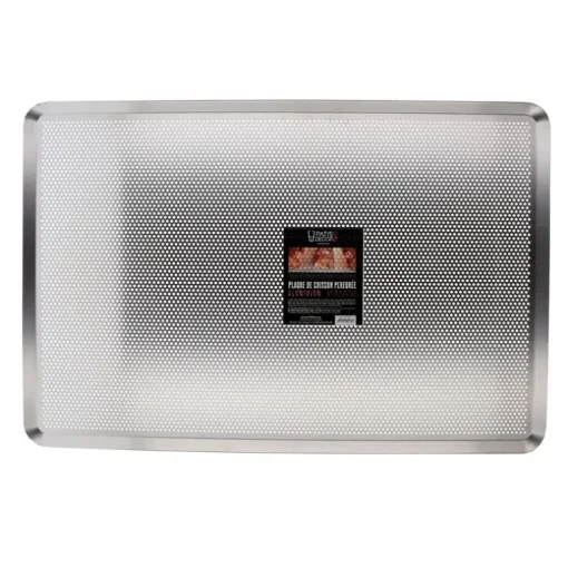 Plaque de cuisson perforée alu 60 x 40 cm