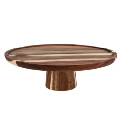Plateau en bois H 10,5 cm Ø26 cm