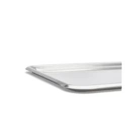 Plateau pâtissier inox bords ronds 24 cm