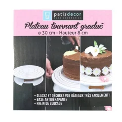 Plateau tournant gradué 30 cm