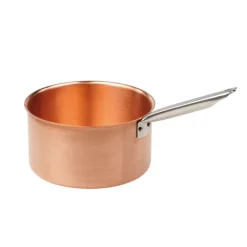 Poêlon à sucre cuivre queue froide inox bord verse-franc 16 cm