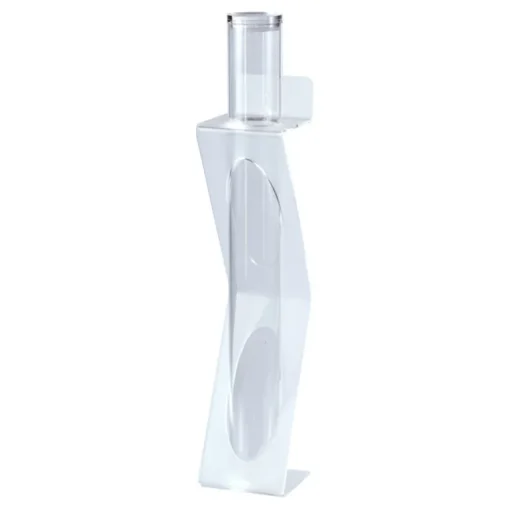 Porte-cornets à glace mural PMMA hauteur 56 cm