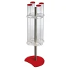 Porte-cornets à glace rotatif 4 tubes hauteur 76,5 cm