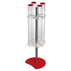 Porte-cornets à glace rotatif 4 tubes hauteur 76,5 cm