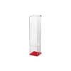 Porte-cornets à glace vertical 1 trous de 35 mm avec couvercle articulé
