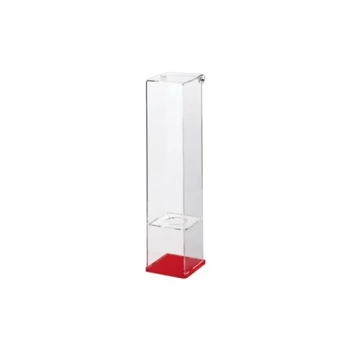 Porte-cornets à glace vertical 1 trous de 35 mm avec couvercle articulé