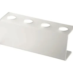 Porte-cornets acrylique de comptoir droit 4 trous