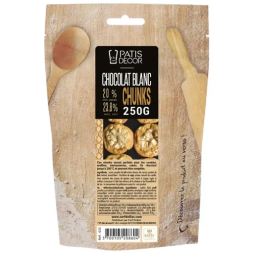 Pépites de chocolat blanc chunks 250 g