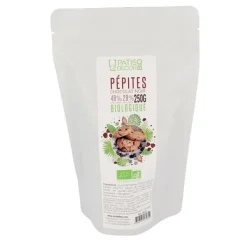 Pépites de chocolat noir Bio 60 % - 250 g - DDM 01/25
