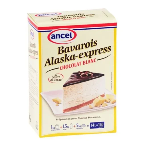 Préparation bavarois chocolat blanc Alaska 1 kg