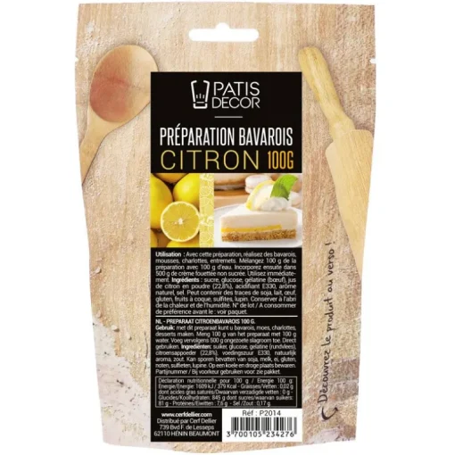 Préparation bavarois citron 100 g