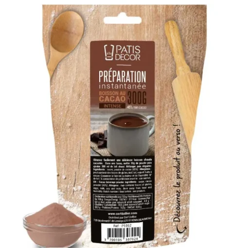 Préparation instantanée pour boisson au cacao saveur intense - 300 g