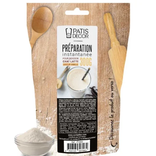 Préparation instantanée pour boisson Chaï Latte saveur vanille - 300 g