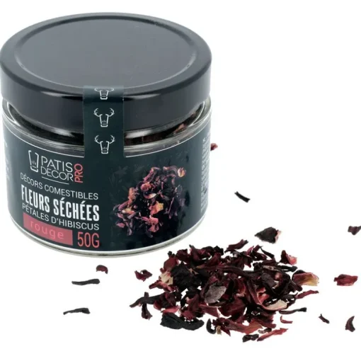 Pétales d'hibiscus rouges séchées 50 g